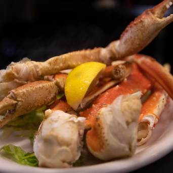 a plate of food on a table